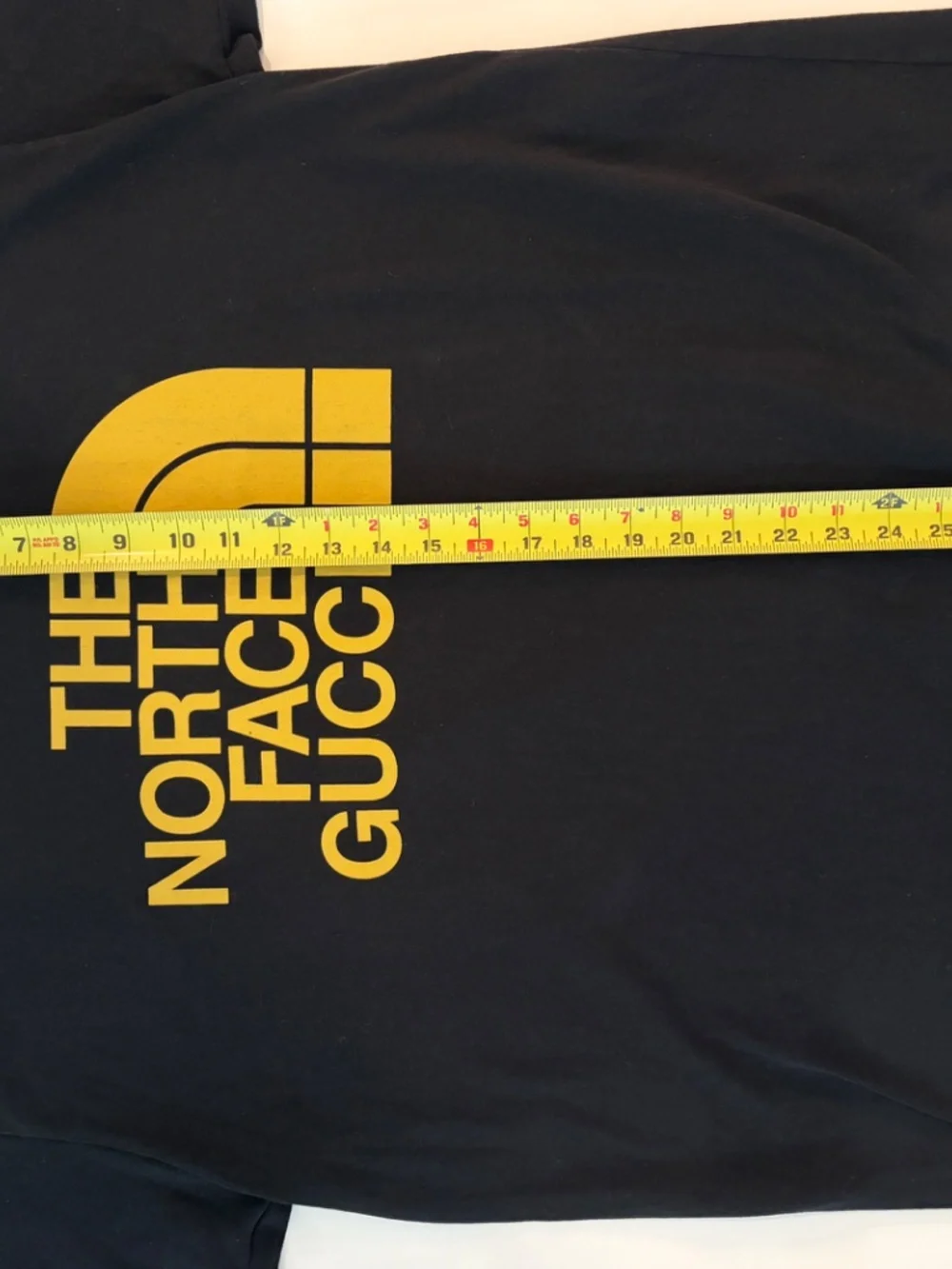 Gucci x North Face Cotton T-Shirt Black Yellow - Size L (175/100A)